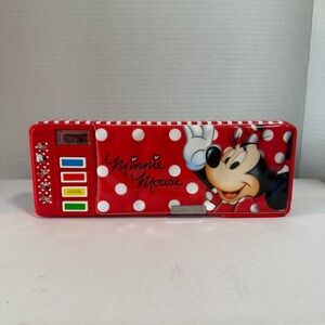 Vintage 90’s Mini Mouse Double Sided Pencil Case With Sharpener